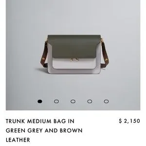 Marni | Bags | Marni Trunk Bag Medium In Green Gray And